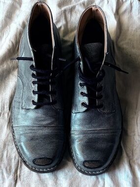 Black Label Diesel Boots, very soft Italian leather, made in Italy Diesel boots mens - Gem main image 3